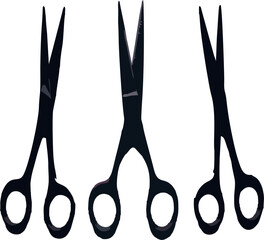 Vektor scissors icons on white background logo template