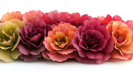 Vibrant red leaf lettuce showcasing colorful ruffled leaves against white background