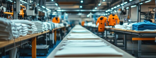 Smart Textile Factory Clothing Production Line Tech Apparel