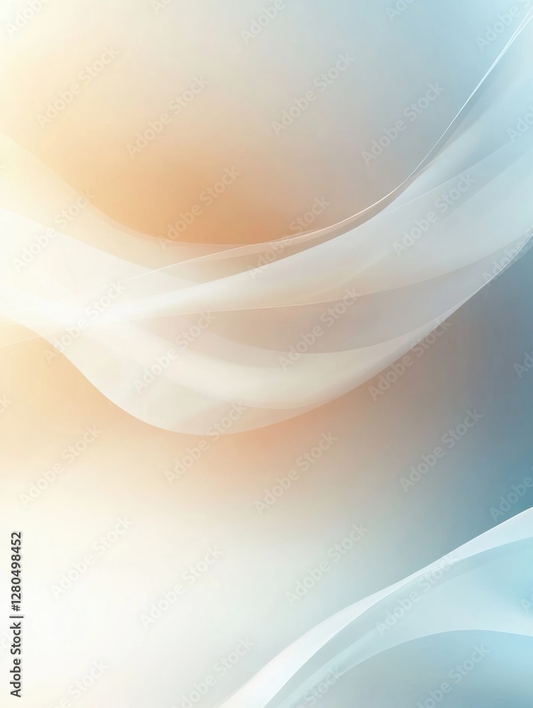 Poster Modern minimalist design featuring soft gradients and ample space for text in a serene and professional layout. Generative AI