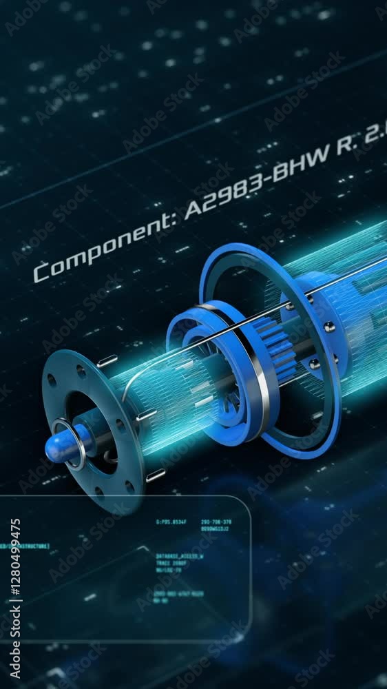 Poster cad futuristic interface, computer aided design concept, mechanical component project, engineering c