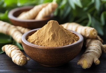 Fototapeta premium Ground Ginger Spice Bowl