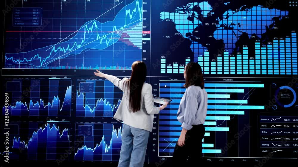 Poster big data artificial intelligence dashboard