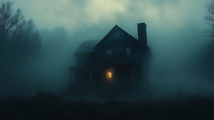 Ghost town house with haunted history high resolution picture