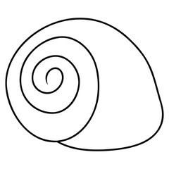 snail icon vector 