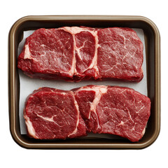 Delicious Grilled Steak Cuts on transparent background.