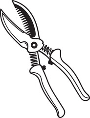 Pruners Rustic Tool for Gardening