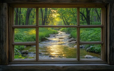 window in the forest