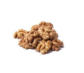 Walnuts isolated on white background