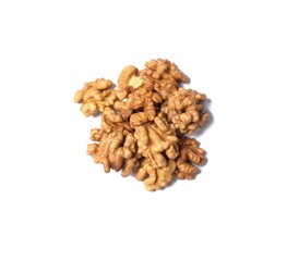 Walnuts isolated on white background