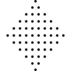 Minimalist Dotted Shape