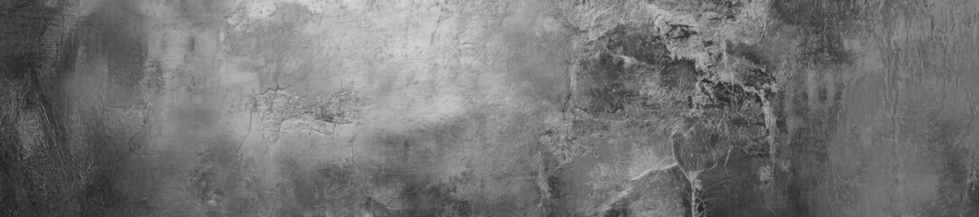 Obraz premium Panorama Abstract Grunge Greyscale Texture With a Unique Distressed Appearance