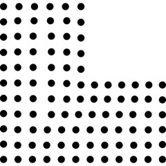 Minimalist Dotted Shape