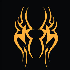 Floral Design A classic black and white floral design element featuring elegant, curved leaves and intricate detailing. Ornamental Perfect for use in decorative borders, logos