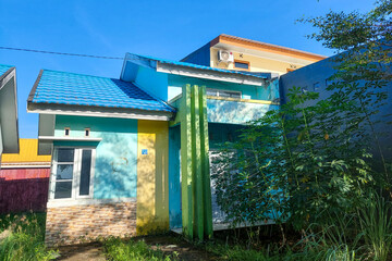 Permanent complex houses ready for occupancy are lined up