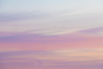 Light, pastel sky gradients in delicate blues, pinks, and whites