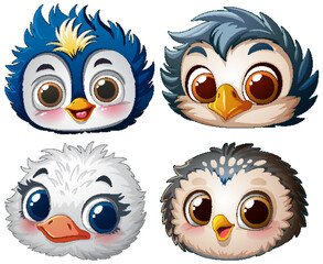 Adorable Baby Bird Faces Collection