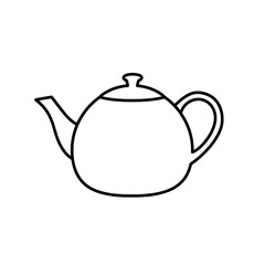 Simple Teapot Outline: A minimalist outline of a classic teapot, a symbol of warmth, comfort, and the simple pleasure of a comforting beverage. 