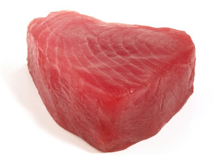 Tuna Fish Fillet on white Background