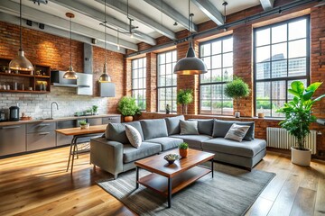 Modern Moscow Loft Apartment - Spacious Interior Design