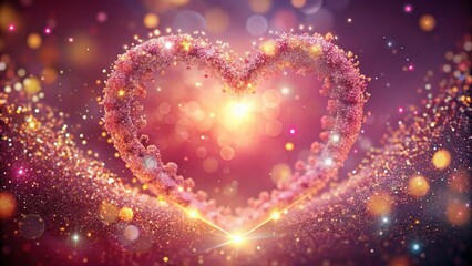 Sparkling Heart Animation: Valentine's Day Love Background