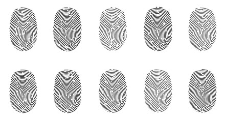 Fingerprint Pattern: A series of intricate fingerprint patterns. Each unique mark tells a story of identity and individuality, a testament to the subtle details that make us all distinct.
