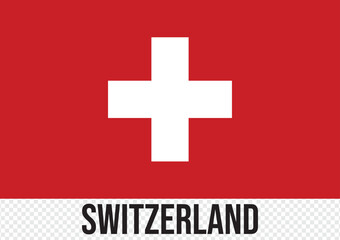 Switzerland National Flag. National Switzerland flag. Flag of Switzerland. Swiss Flag Vector graphics. vector illustration.