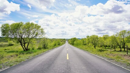road in the countryside