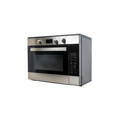 Fototapeta premium Modern Built-in Oven with Sleek Stainless Steel Design and Controls