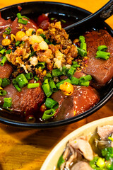 Braised blood is abundant