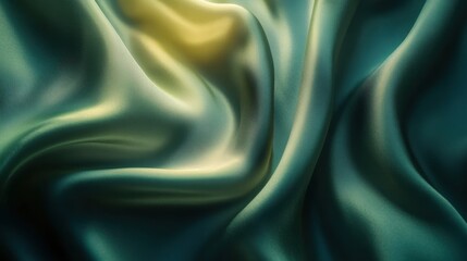 Obraz premium Luxurious silk fabric background with gentle folds, illuminated by