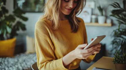 A woman scheduling a dental appointment on her smartphone with a digital calendar.