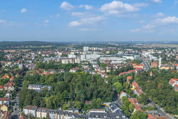 Sommer in Fürth in Mittelfranken in der Metropolregion Nürnberg