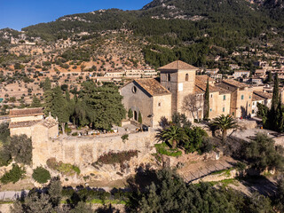cemetery and parish church of San Juan Bautista and village, 14th century, Deià, Natural area of...
