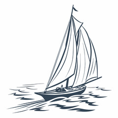 silhouette of a sailboat