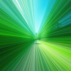 Blurred green and blue streaks, fast-paced abstract backdrop, illustration, modern