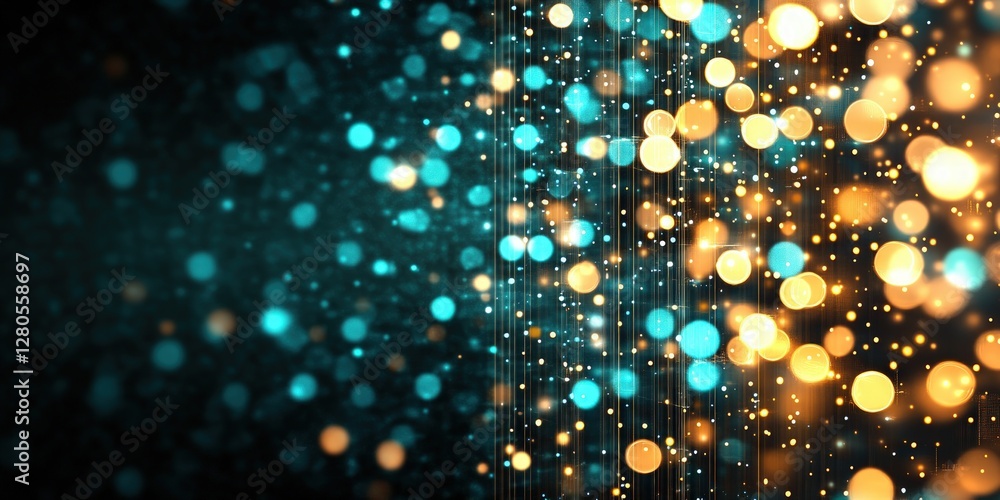 Aufkleber abstract colorful bokeh light background for creative designs