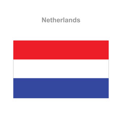 Netherland flag. Vector illustration of the national flag