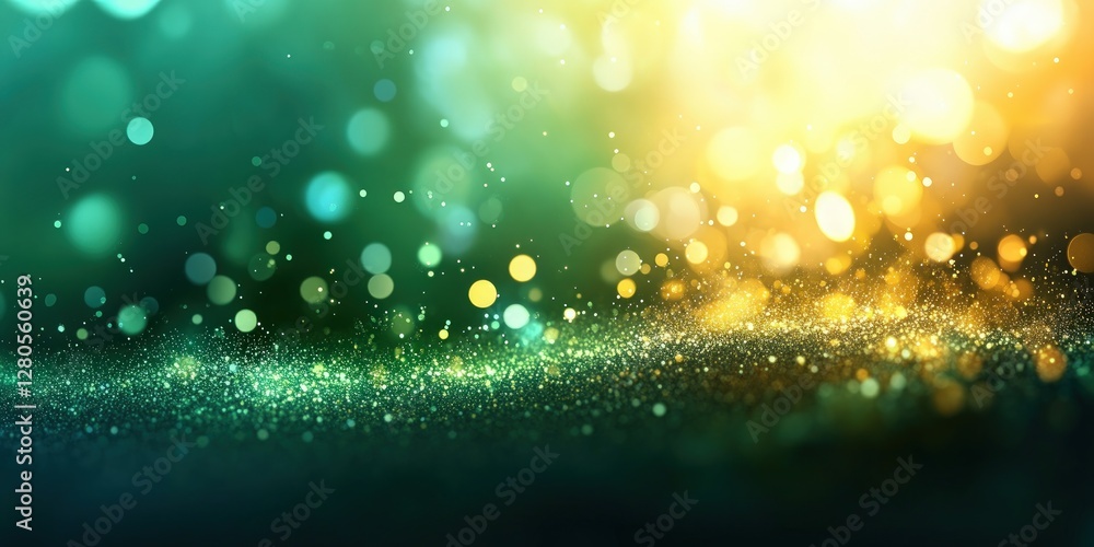 Poster Abstract Colorful Bokeh Background with Soft Blurry Lights