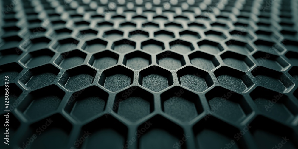 Poster textured honeycomb pattern in dark shades for modern design