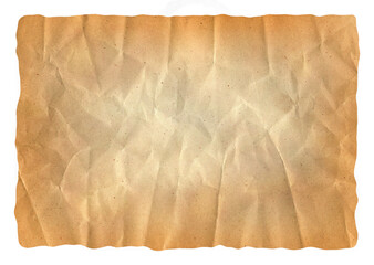 paper vintage background, recycle brown paper crumpled texture, old paper surface on transparent...