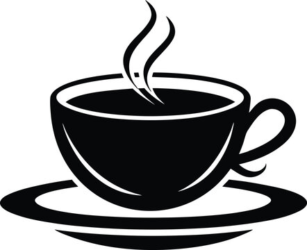 recommend clip art: Coffee cup logo icon vector illustration, Coffee cup silhouette vector design, Vector Tea Cup