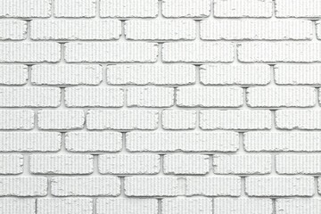Textured white cinder block fence panorama, seamless tileable , stone, backdrop
