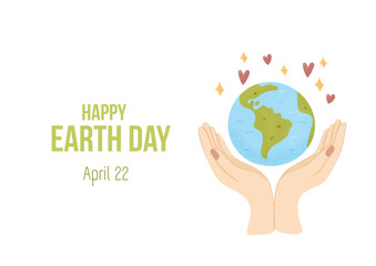 Happy Earth Day - Environmental Awareness Poster