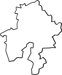 Namur Contour Région Province Belgique Vector