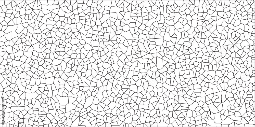 Poster seamless pattern with shapes vector vintage illustration. white and black broken wall paper in decor