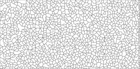 Seamless pattern with  shapes vector Vintage Illustration. white and black broken wall paper in decoration.White abstract voronoi diagram retro tiles pattern broken glass geometric shapes crystalize q