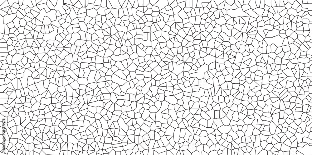 Poster seamless pattern with shapes vector vintage illustration. white and black broken wall paper in decor