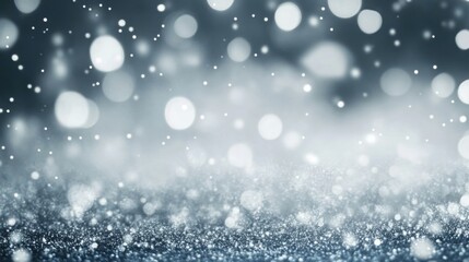 Fototapeta premium Cool and calming gray and white gradient background with tiny, detailed water drops for a soothing effect