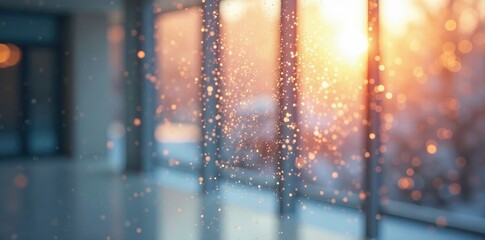 Soft, diffused light through frosted glass pane, shiny, white background, background texture